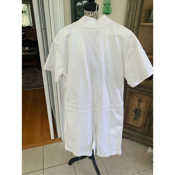 NWT Houston White Adult Unisex Short Sleeve Flight Suit Romper Jumpsuit Size Sma - Picture 9 of 9